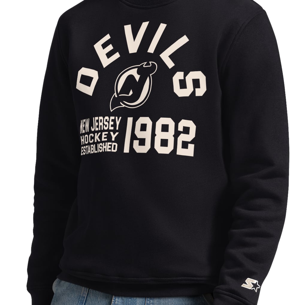 New Jersey Devils Starter Post Game Sweatshirt - Black
