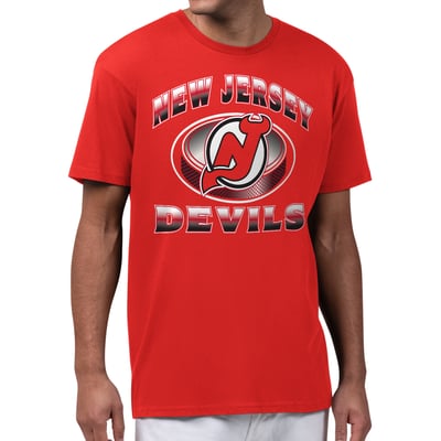  New Jersey Devils Starter Face Off T-Shirt - Red