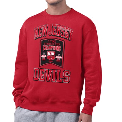 New Jersey Devils Starter From The Rafters Sweatshirt - Red