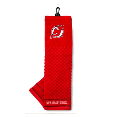 New Jersey Devils 16" X 22" Tri-Fold Embroidered Scrubber Golf Towel