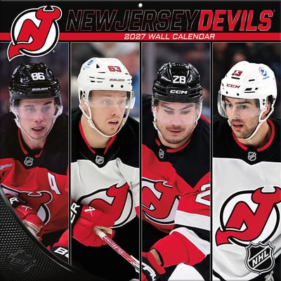 New Jersey Devils 2027 12” x 12” Team Wall Calendar