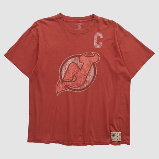 New Jersey Devils Old Time Hockey 2010s T-shirt - Red - L by Fanatics Real Vintage
