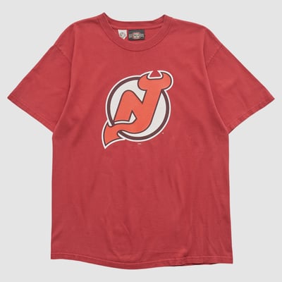 New Jersey Devils Old Time Sports 2000s T-shirt - Red - L by Fanatics Real Vintage
