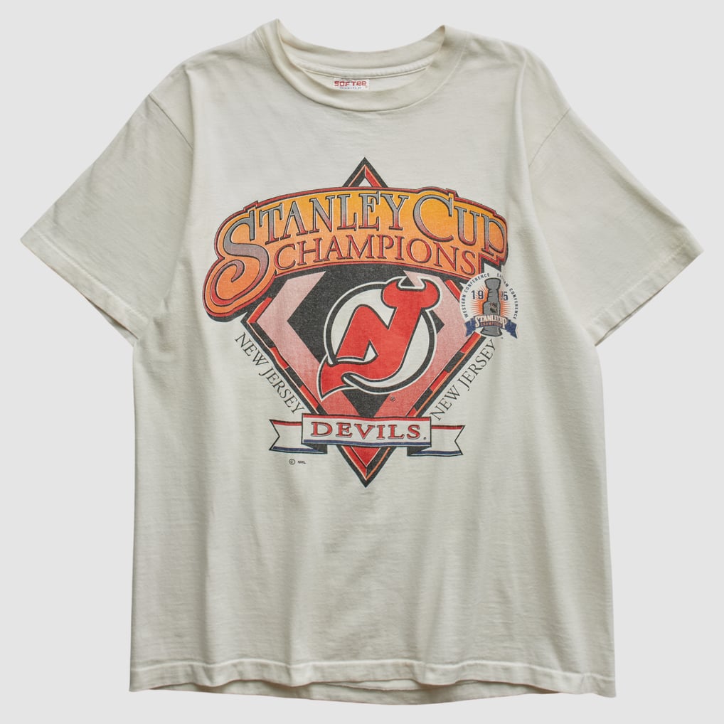 New Jersey Devils Softee 1995 T-shirt - White - S by Fanatics Real Vintage
