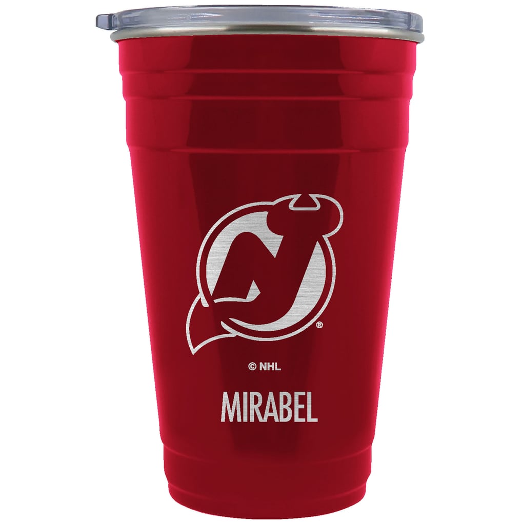 New Jersey Devils Team Logo 22oz. Personalized Tailgater Travel Tumbler