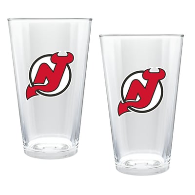 New Jersey Devils Two-Piece 16oz. Double Play Pint Glass Set