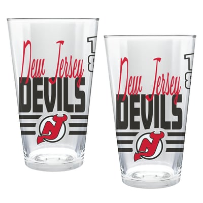 New Jersey Devils Two-Piece 16oz. Heritage Pint Glass Set