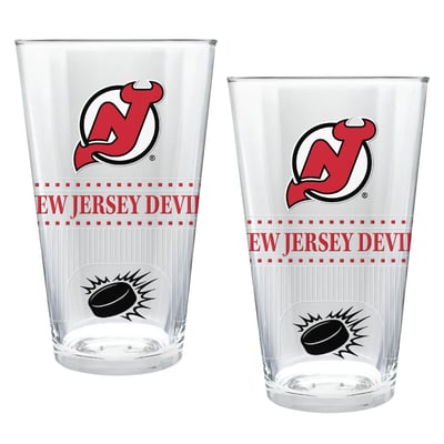 New Jersey Devils Two-Piece 16oz. Stadium Pint Glass Set