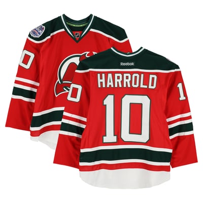 Peter Harrold New Jersey Devils Fanatics Authentic Player-Issued #10 Red Jersey vs. New York Rangers on January 26, 2014 