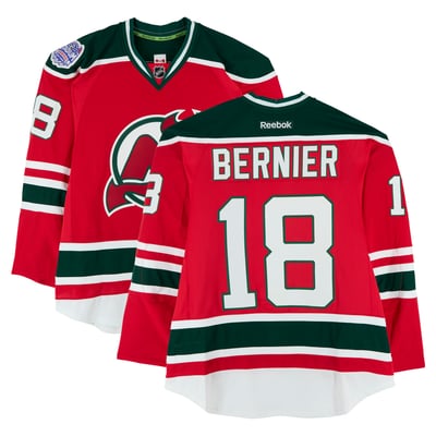 Steve Bernier New Jersey Devils Fanatics Authentic Practice-Used #18 Red Jersey vs. New York Rangers on January 26, 2014 
