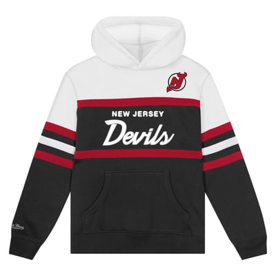 New Jersey Devils Mitchell & Ness Toddler Head Coach Hoodie - Black