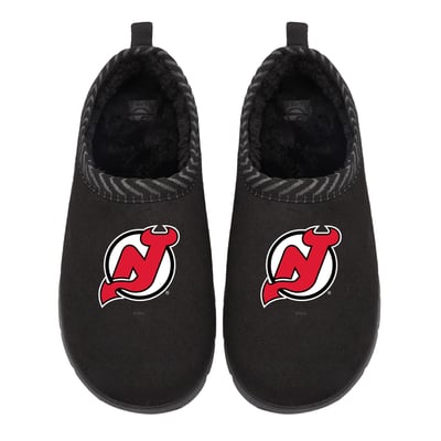New Jersey Devils ISlide Unisex Primary Logo Mission Slipper - Black

