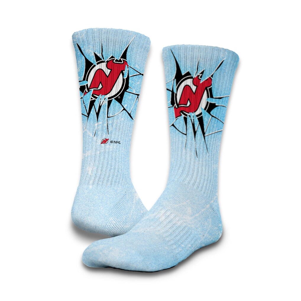 New Jersey Devils ISlide Unisex Ice Shatter Sock & Slide Bundle