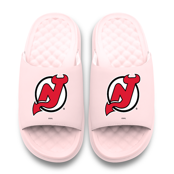 Unisex New Jersey Devils ISlide Pink Primary Motive Slide  display picture 3