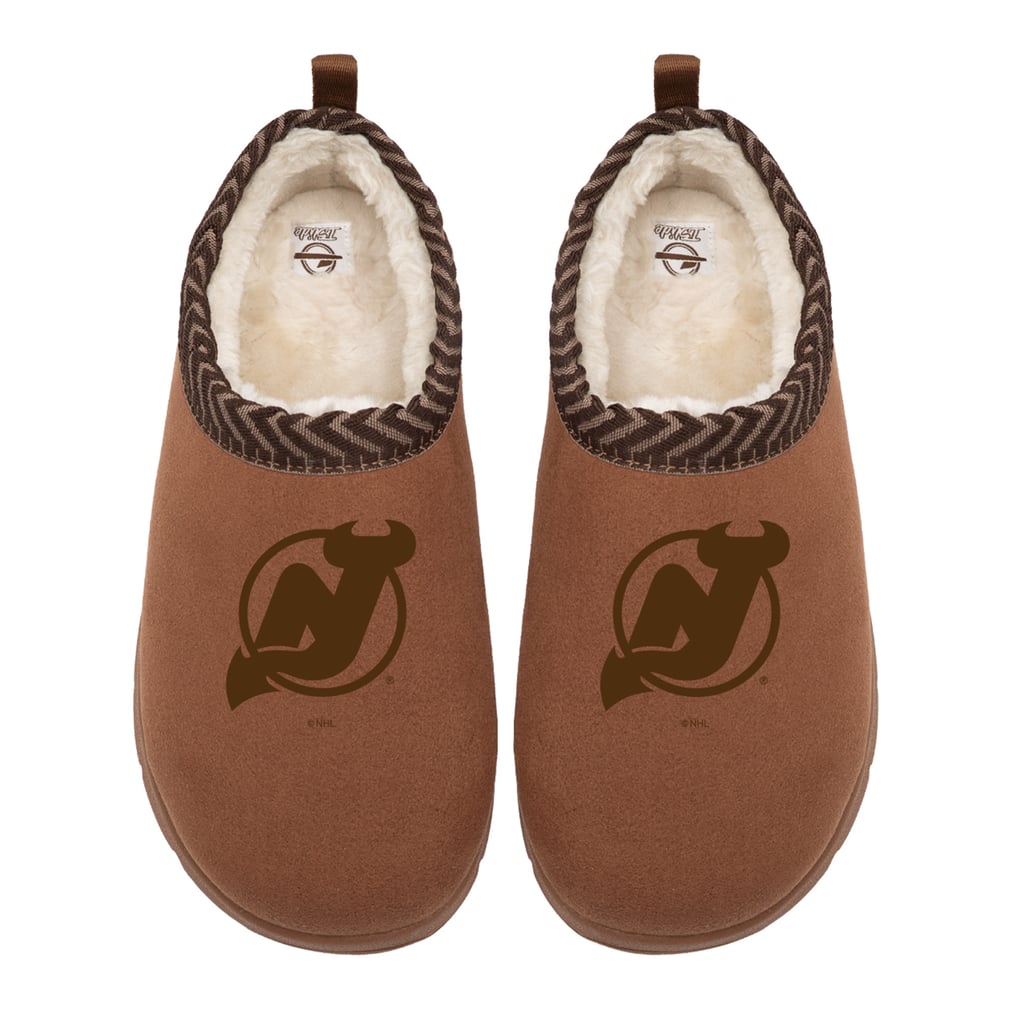 New Jersey Devils ISlide Unisex Tonal Logo Mission Slippers - Tan

