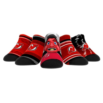  New Jersey Devils Rock Em Unisex Super Fan Five-Pack Low-Cut Socks Set - 