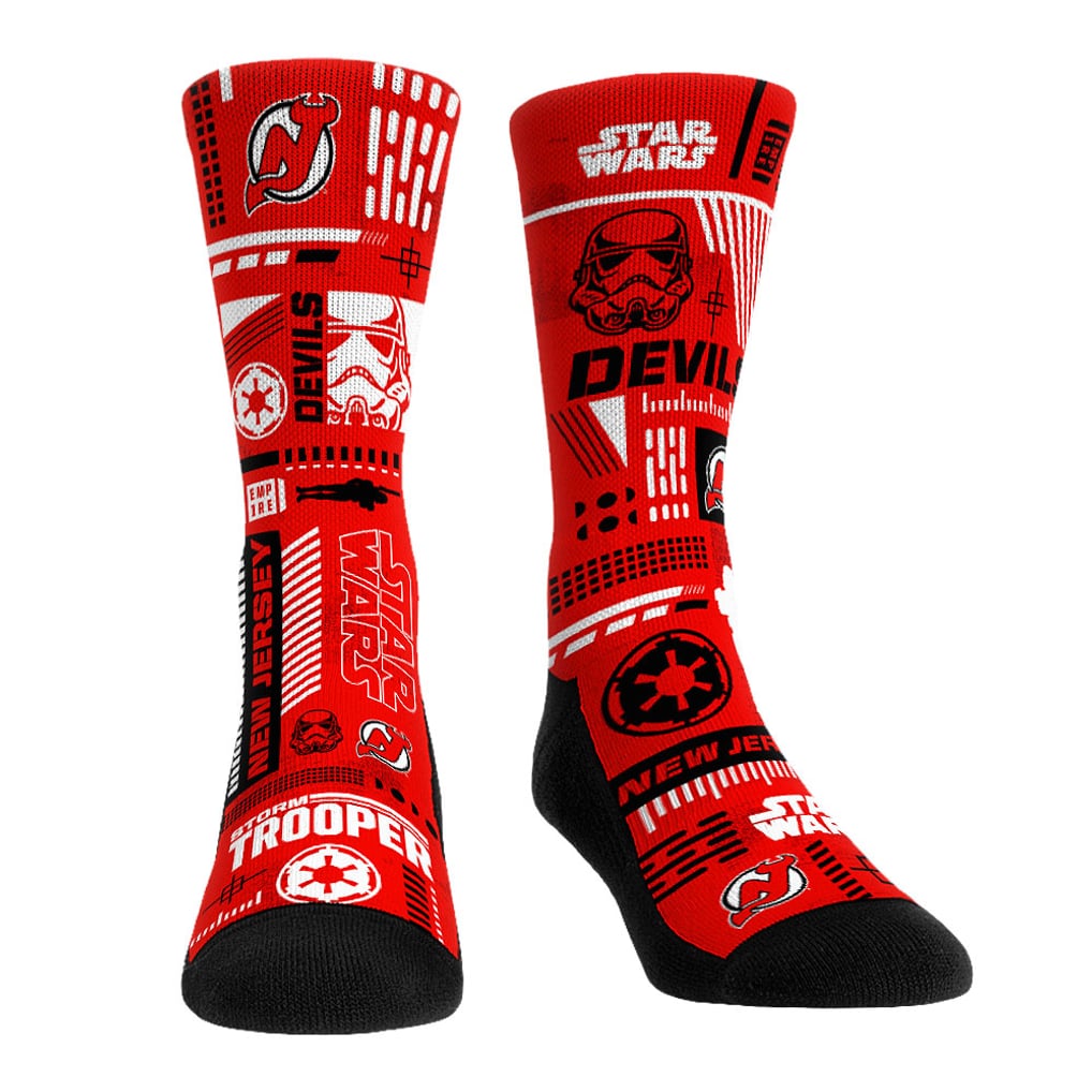  New Jersey Devils Rock Em Unisex Star Wars Three-Pack Crew Socks Set - Red