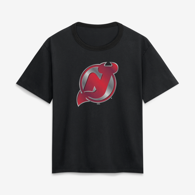 New Jersey Devils Women's Forged Mascot T-Shirt - Black