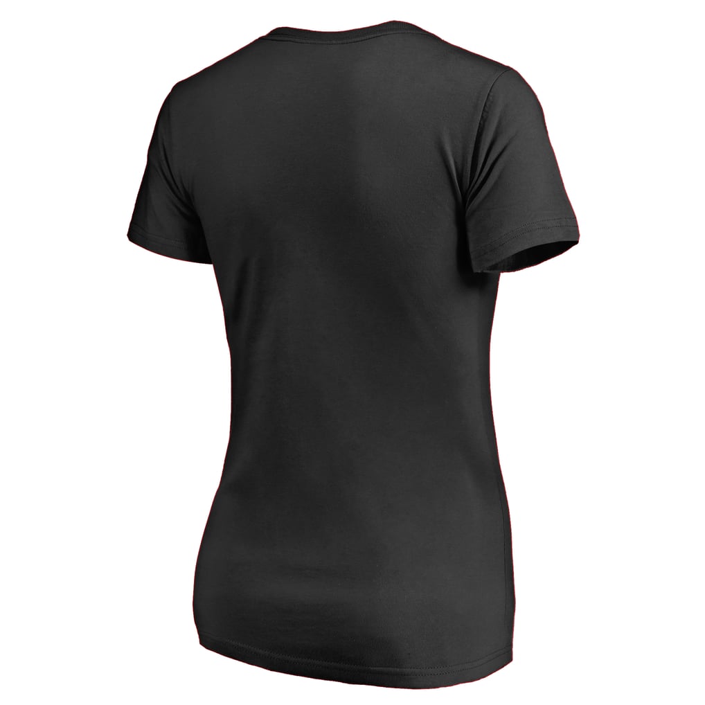 New Jersey Devils Women's Splatter Logo V-Neck T-Shirt - Black