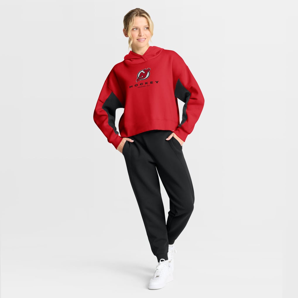 New Jersey Devils Fanatics Women's Back Check Boxy Hoodie - Red