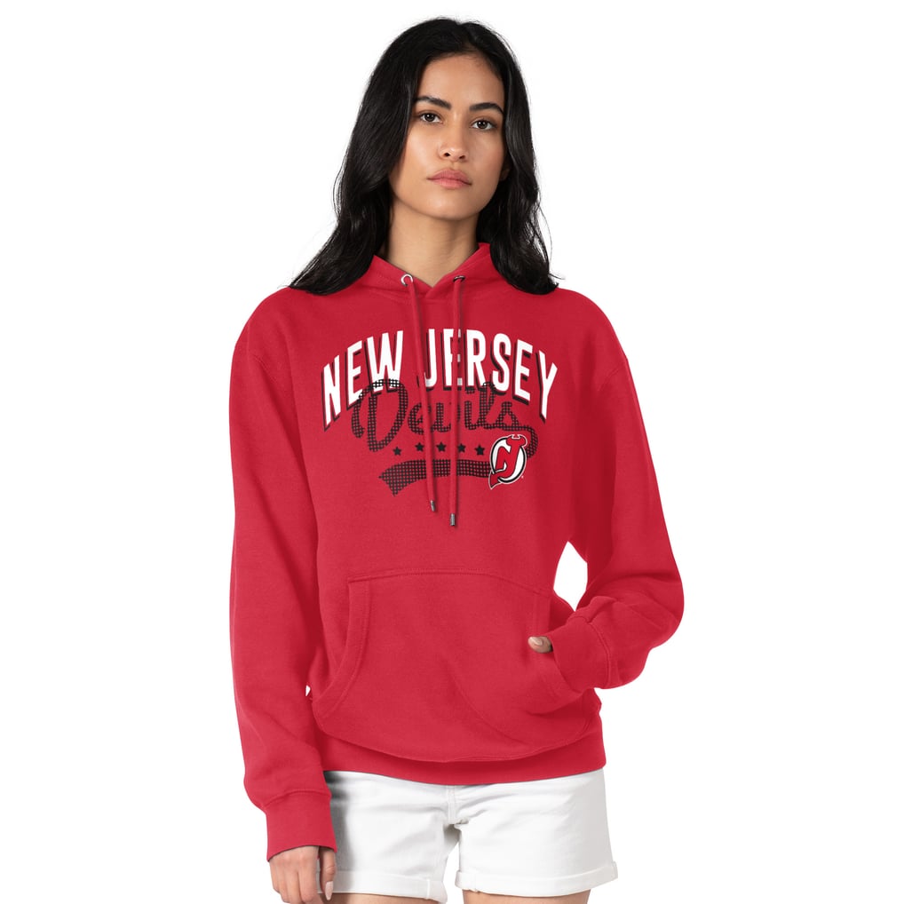  New Jersey Devils G-III 4Her by Carl Banks Women's Filigree Logo Pullover Hoodie – Red