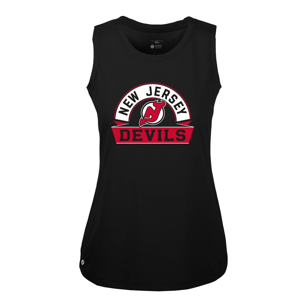  New Jersey Devils Levelwear Women's Macy Banner Arch Tank Top - Black