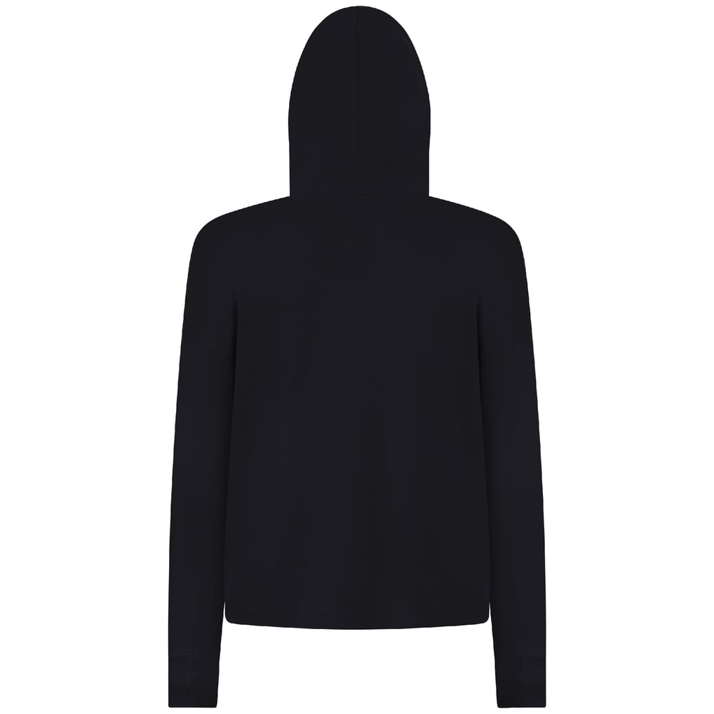  New Jersey Devils Levelwear Women's Sweet Banner Arch Tri-Blend Cropped Pullover Hoodie - Black