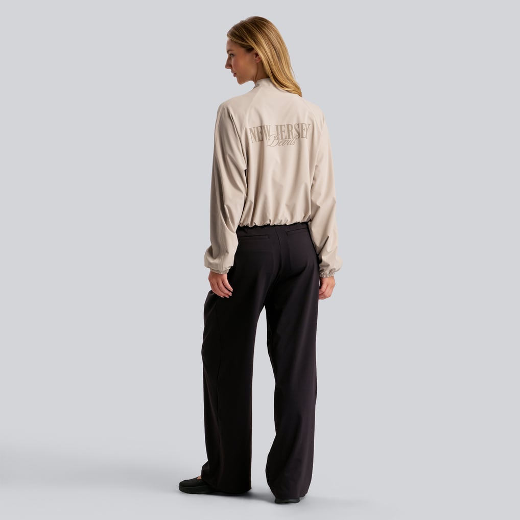 New Jersey Devils lululemon Women's Breezily Bomber Jacket - Downtown Tan