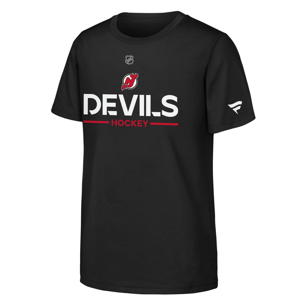 New Jersey Devils Fanatics Youth Authentic Pro Wordmark T-Shirt - Black