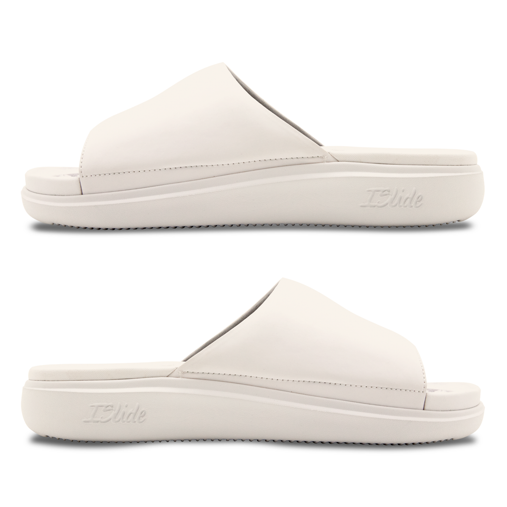 New Jersey Devils ISlide Youth Primary Motive Slide Sandals - Cream