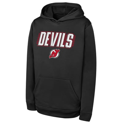 New Jersey Devils Outerstuff Youth Sack Party Performance Hoodie - Black