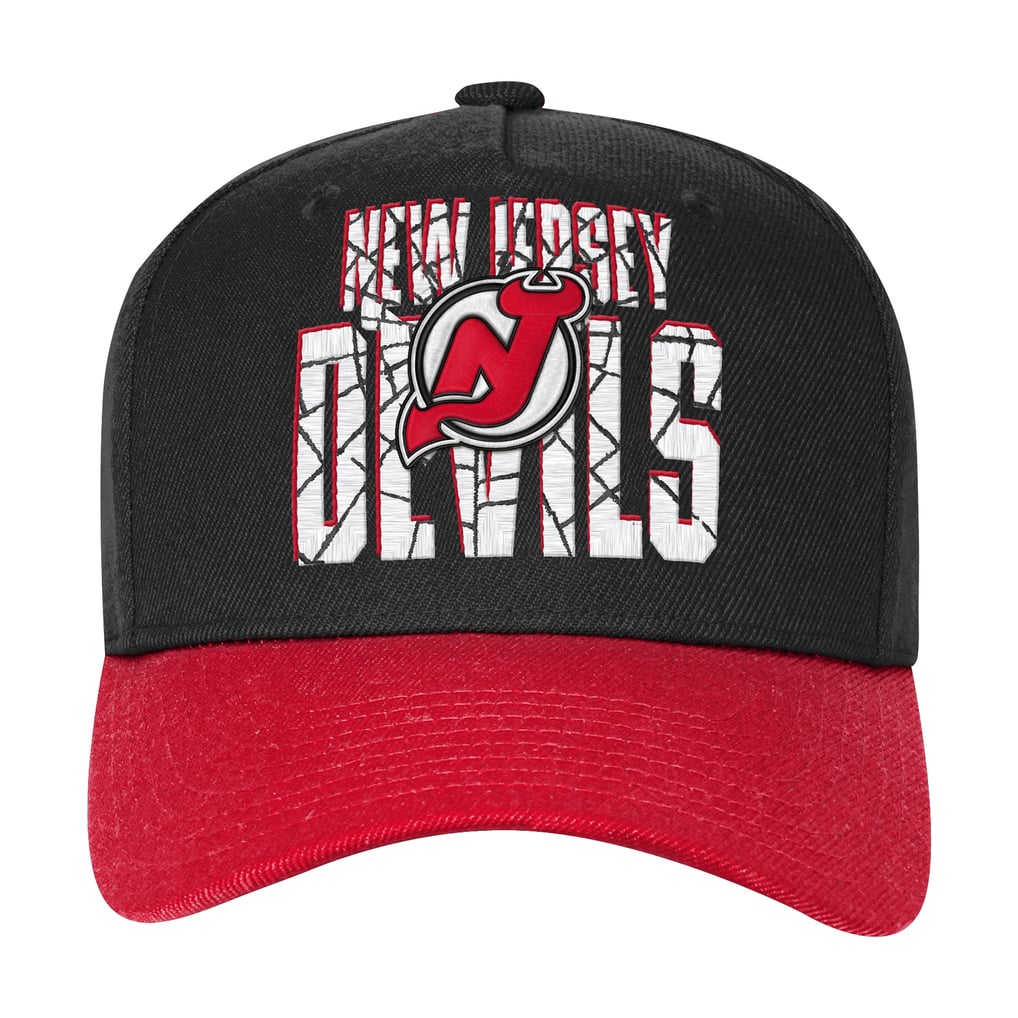 New Jersey Devils Outerstuff Youth Ice Breaker Adjustable Hat - Black/Red