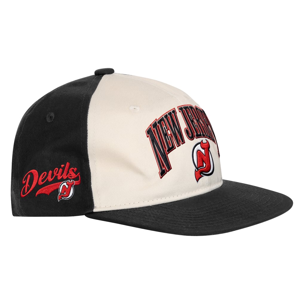 New Jersey Devils Outerstuff Youth Arch Snapback Hat - Natural/Black