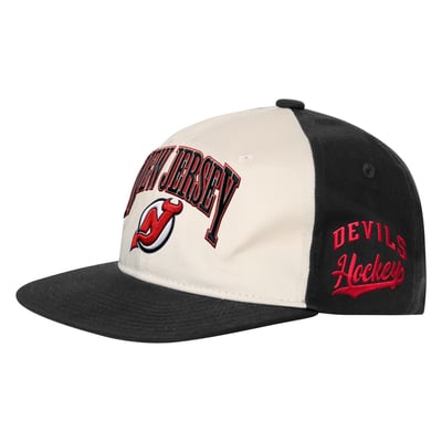 New Jersey Devils Outerstuff Youth Arch Snapback Hat - Natural/Black