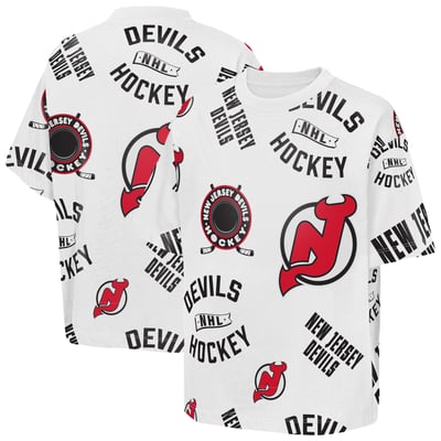  New Jersey Devils Outerstuff Youth Unstoppable Elevated T-Shirt - White