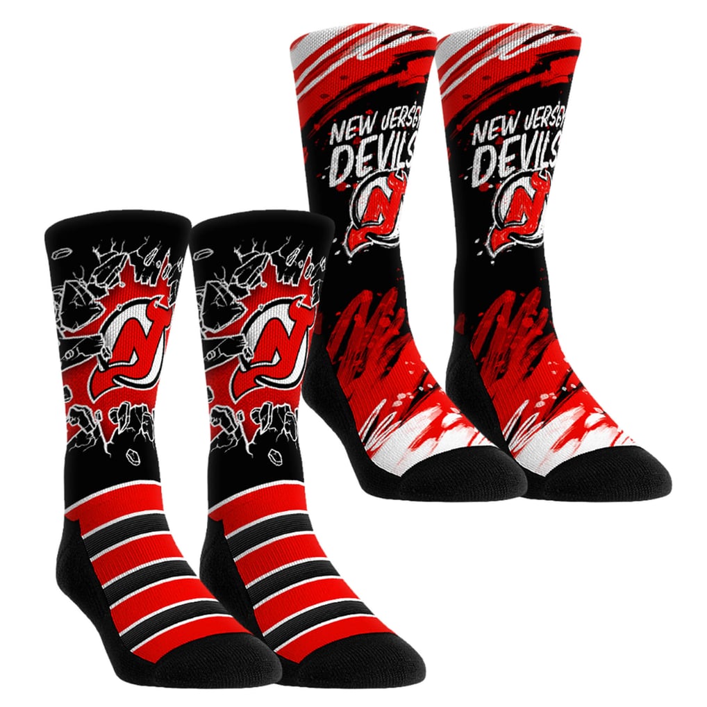  New Jersey Devils Rock Em Youth Ice Breaker Two-Pack Crew Socks Set - Red