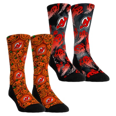 New Jersey Devils Rock Em Socks Youth Halloween Crew Socks 2-Pack Set
