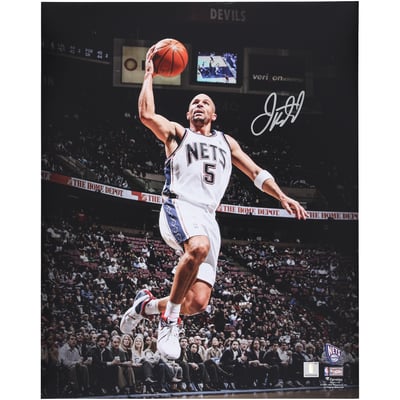 Jason Kidd New Jersey Nets Autographed Fanatics Authentic 16" x 20" Lay-up Spotlight Photograph