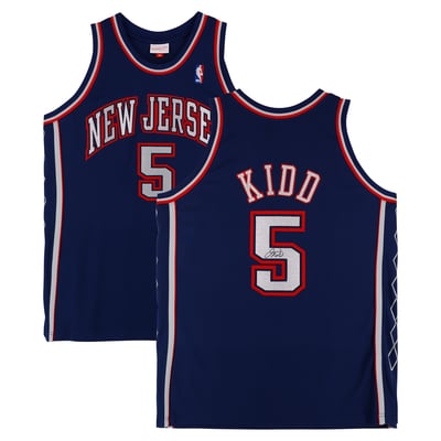 Jason Kidd New Jersey Nets Autographed Fanatics Authentic Navy Mitchell & Ness 2006-07 Authentic Jersey