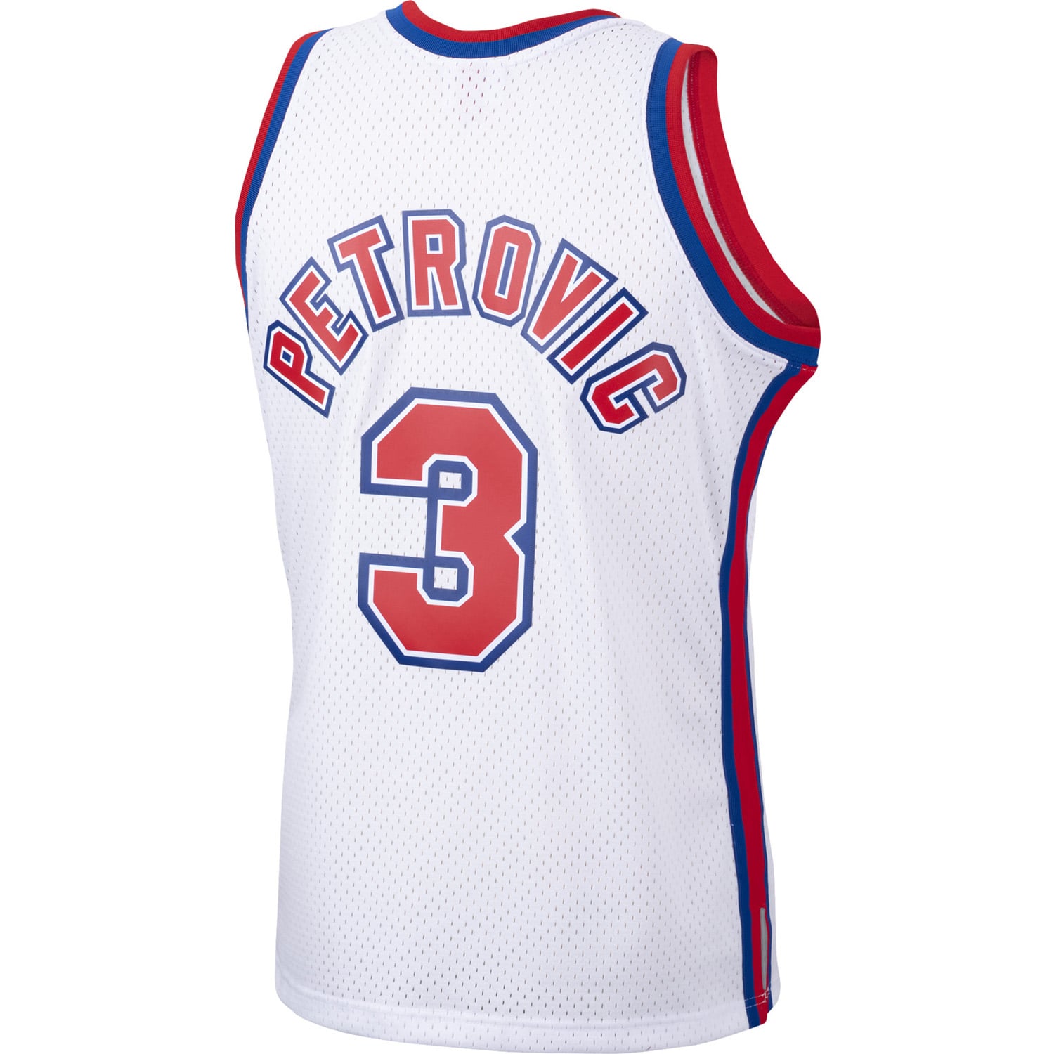Men's New Jersey Nets Drazen Petrovic Mitchell & Ness White 1992