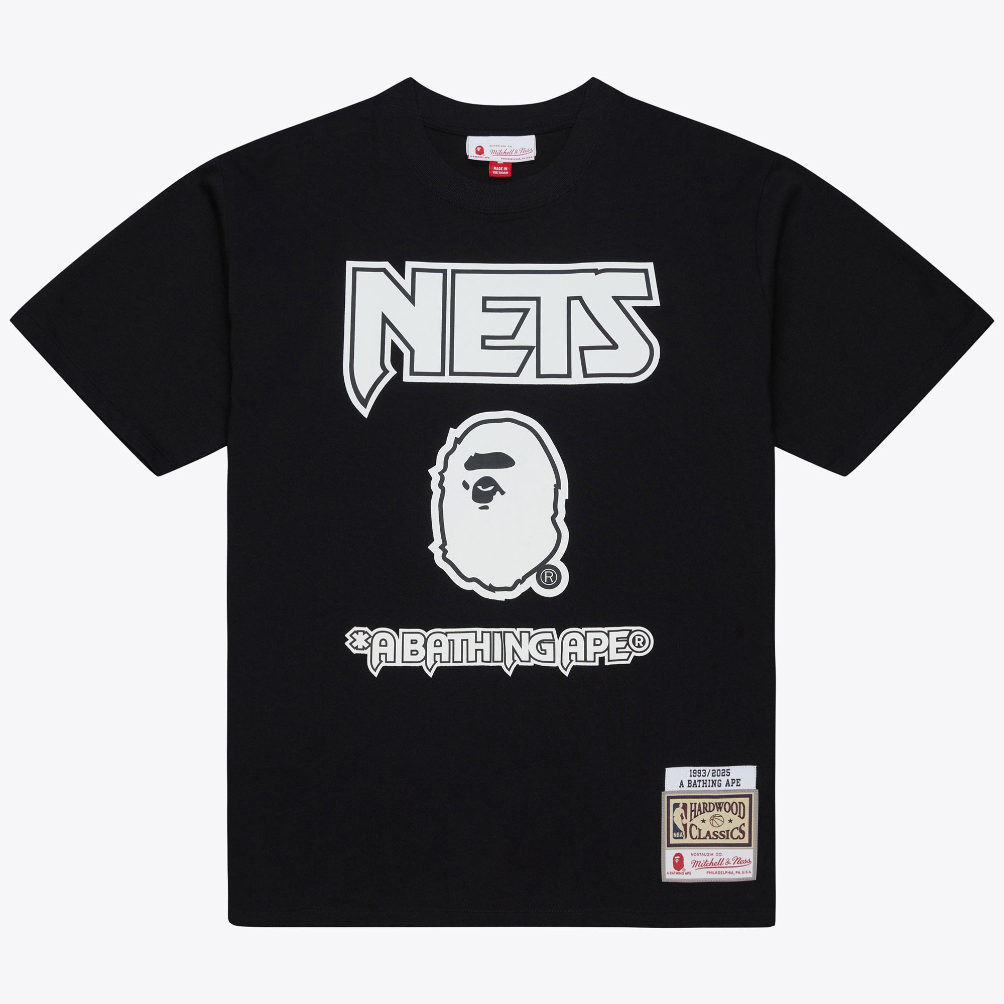 & Mitchell Ness x Jersey BAPE A Nets New Black NBA | Men