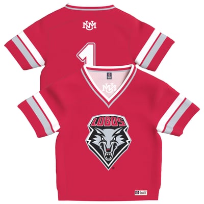 New Mexico Lobos GameDay Greats Infant Lightweight Collegiate Football Fashion Jersey - Cherry
