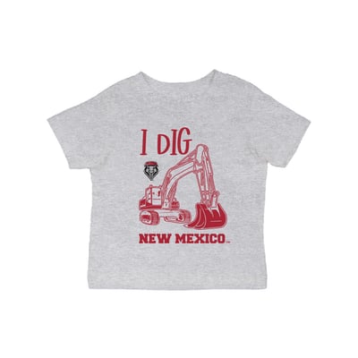New Mexico Lobos Vive La Fete Infant Excavator T-Shirt - Gray