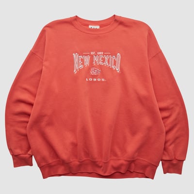 New Mexico Lobos Lee Apparel 90s Pullover Sweatshirt - Red - XL by Fanatics Real Vintage