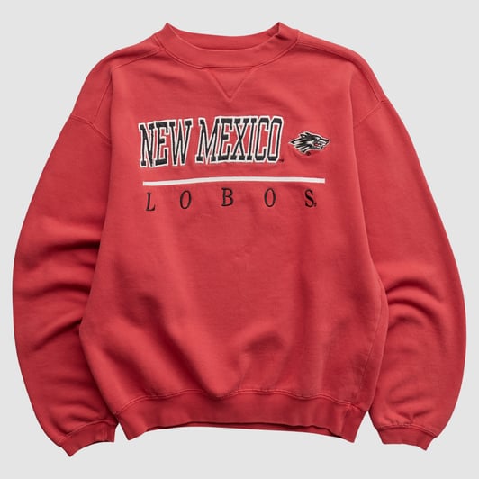 New Mexico Lobos Varsity Classics 2000s Pullover Sweatshirt - Red - XS by Fanatics Real Vintage