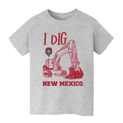 New Mexico Lobos Vive La Fete Youth Excavator T-Shirt - Gray