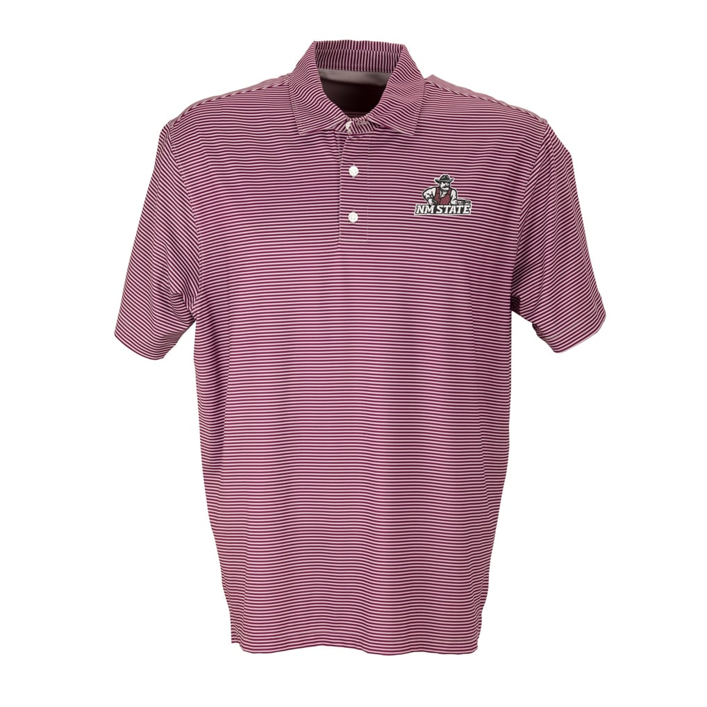 New Mexico State Aggies Vansport Pro Tonal Micro-Stripe Polo - Maroon