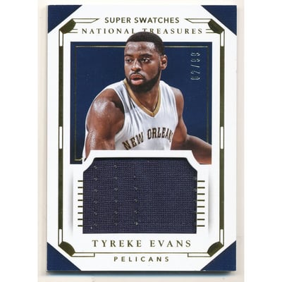 2015-16 Panini National Treasures Super Swatches #18 Tyreke Evans/99