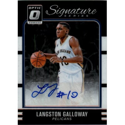 2016-17 Donruss Optic Signature Series #30 Langston Galloway