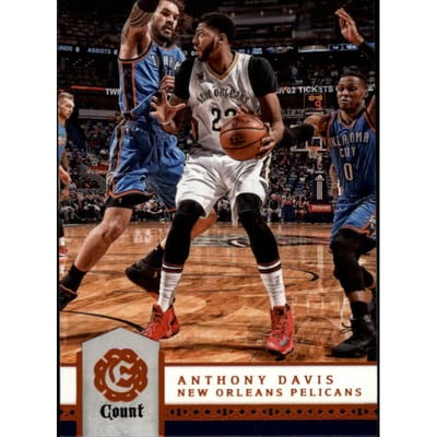 2016-17 Panini Excalibur Count #109 Anthony Davis